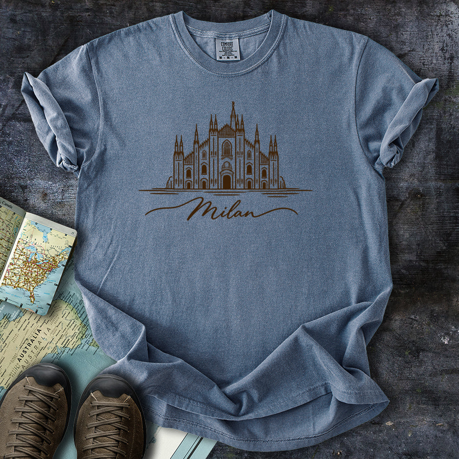 Milan Italy Doodle T-Shirt