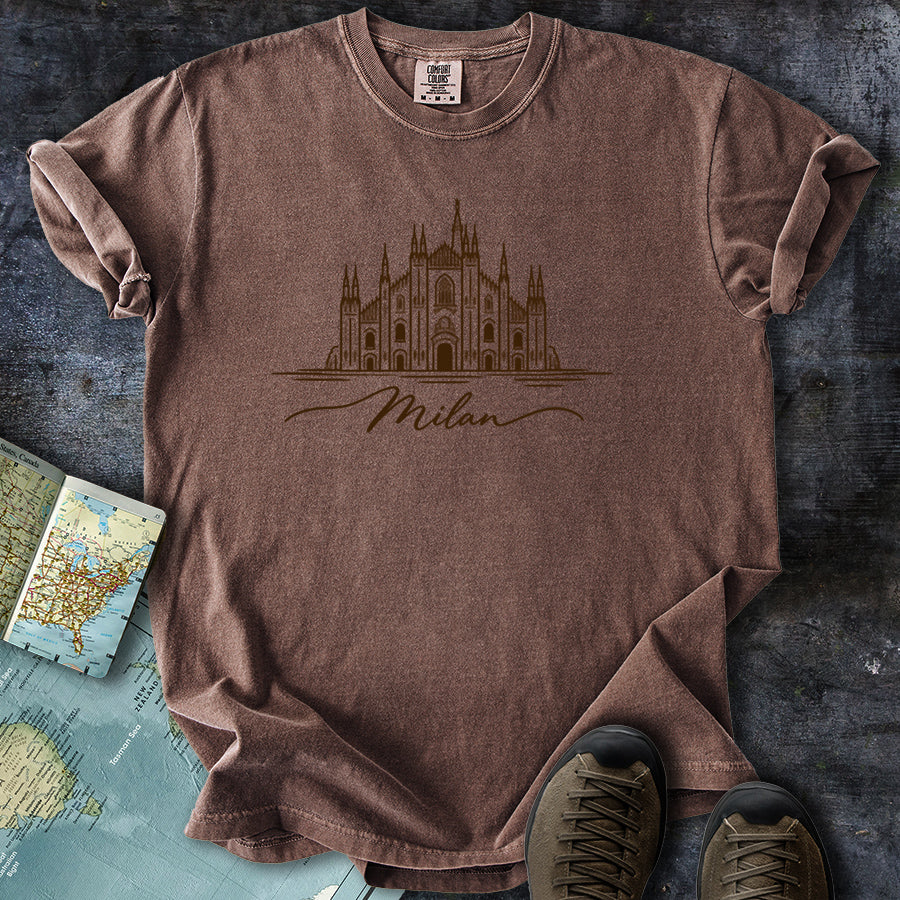 Milan Italy Doodle T-Shirt