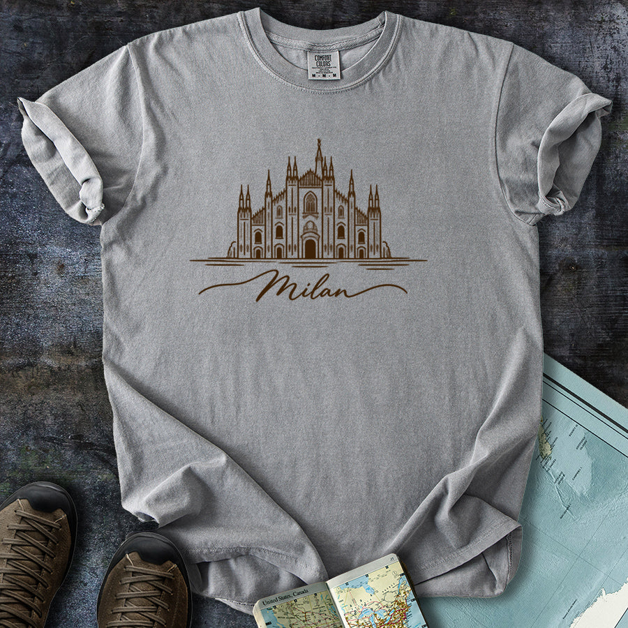 Milan Italy Doodle T-Shirt