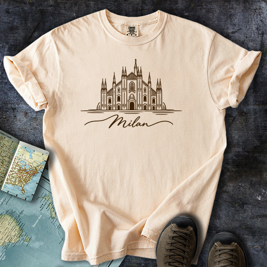 Milan Italy Doodle T-Shirt