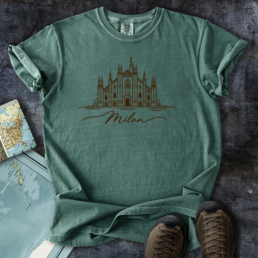 Milan Italy Doodle T-Shirt