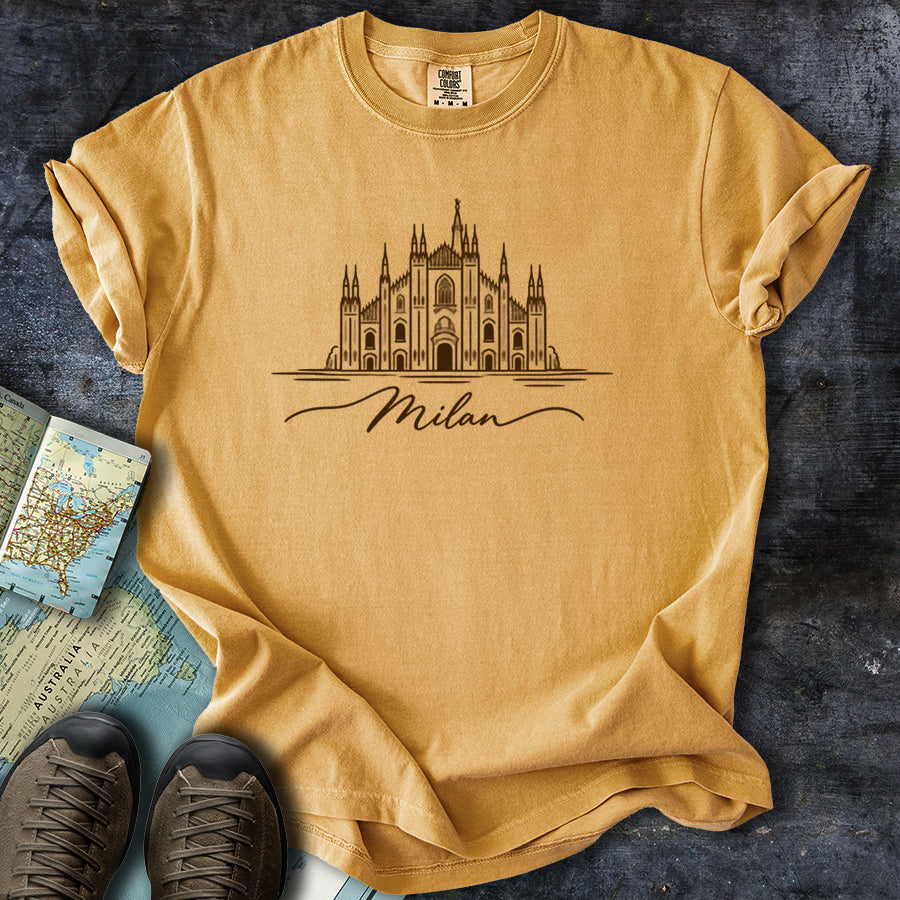 Milan Italy Doodle T-Shirt