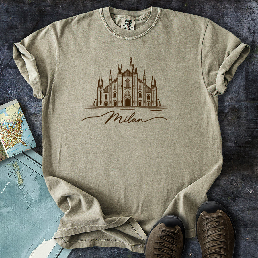 Milan Italy Doodle T-Shirt